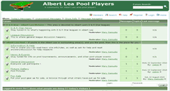 Desktop Screenshot of albertleapoolplayers.com